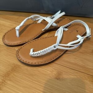White sandals